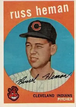 1959 Topps #283b Russ Heman