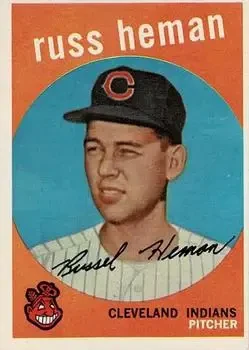1959 Topps #283b Russ Heman