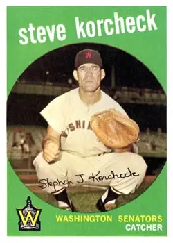1959 Topps #284b Steve Korcheck