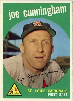 1959 Topps #285b Joe Cunningham