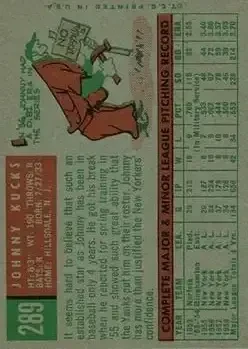 Back of Johnny Kucks