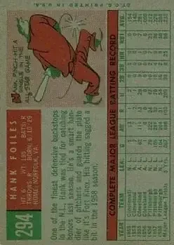 Back of Hank Foiles