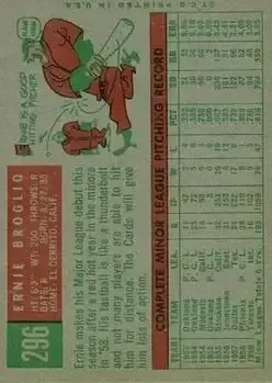 Back of Ernie Broglio