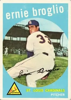1959 Topps #296 Ernie Broglio