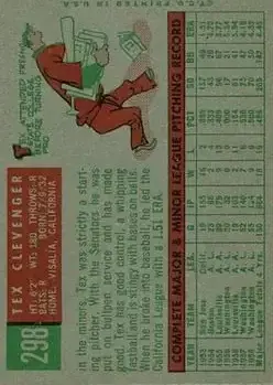 Back of Tex Clevenger