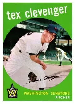 1959 Topps #298 - Tex Clevenger - Washington Senators