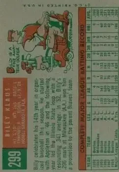 Back of Billy Klaus