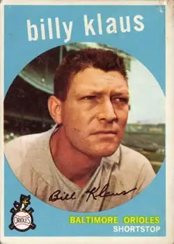 1959 Topps #299 Billy Klaus