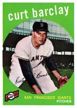 1959 Topps #307 Curt Barclay