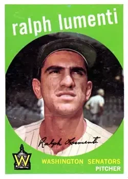 1959 Topps #316b Ralph Lumenti
