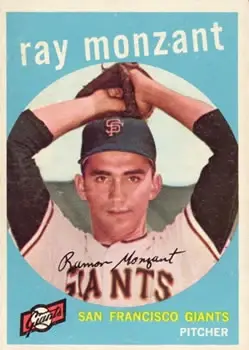 1959 Topps #332 Ray Monzant