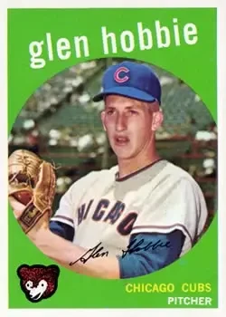 1959 Topps #334 Glen Hobbie