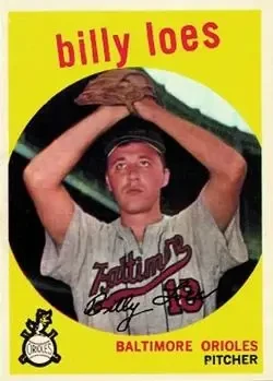 1959 Topps #336b Billy Loes