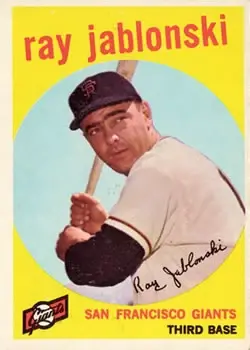 1959 Topps #342 Ray Jablonski
