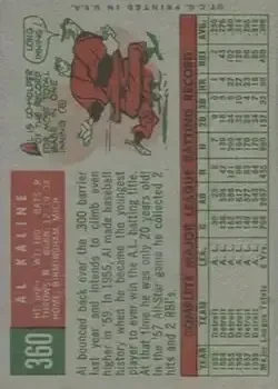 Back of Al Kaline