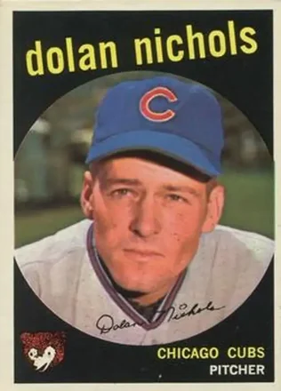 1959 Topps #362a - Dolan Nichols - Chicago Cubs