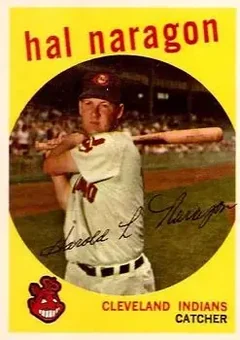 1959 Topps #376 - Hal Naragon - Cleveland Indians