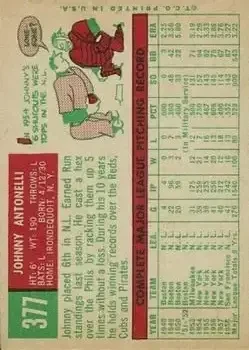 Back of Johnny Antonelli