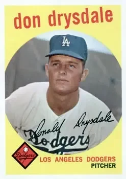1959 Topps #387 Don Drysdale