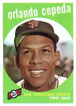 1959 Topps #390 Orlando Cepeda