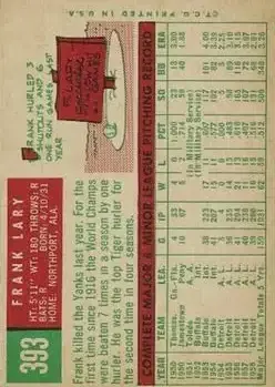 Back of Frank Lary