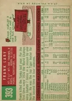 Back of Frank Lary