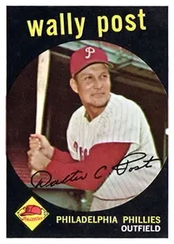 1959 Topps #398 Wally Post