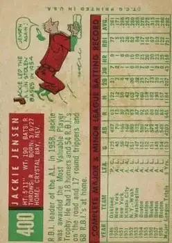 Back of Jackie Jensen