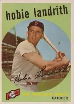 1959 Topps #422 Hobie Landrith