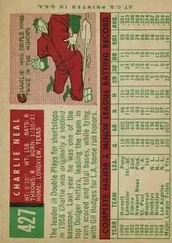 Back of Charley Neal