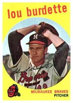 1959 Topps #440 Lew Burdette
