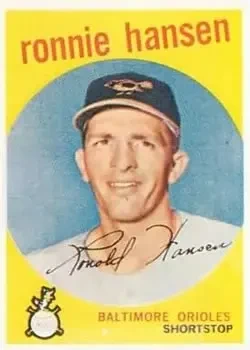 1959 Topps #444 Ron Hansen