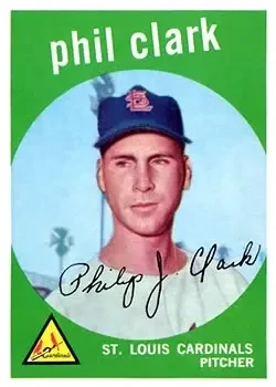 1959 Topps #454 Phil Clark