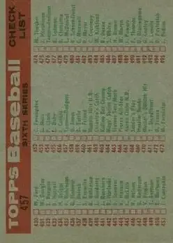 Back of Card #457