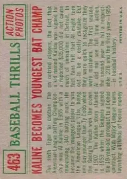 Back of Al Kaline