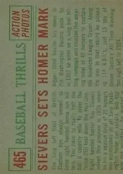 Back of Roy Sievers