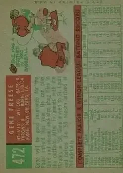 Back of Gene Freese