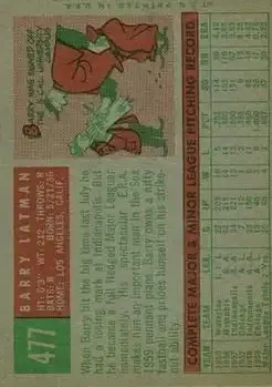 Back of Barry Latman