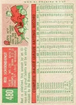 Back of Al Schoendienst