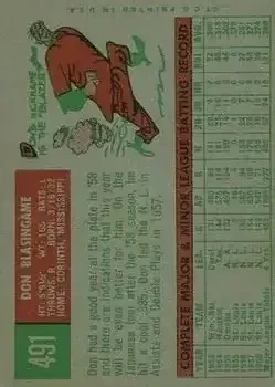 Back of Don Blasingame