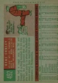 Back of Gene Conley