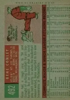Back of Gene Conley