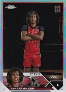 2023-24 Topps Chrome Overtime Elite #6 - Jahari Miller - City Reapers - Front