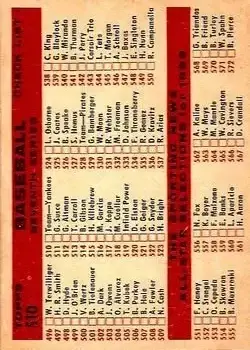 Back of Card #510