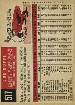 Back of Joe Koppe