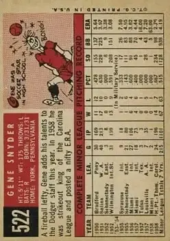 Back of Gene Snyder
