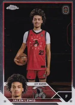 2023-24 Topps Chrome Overtime Elite #8 - Jalen Lewis - City Reapers - Front