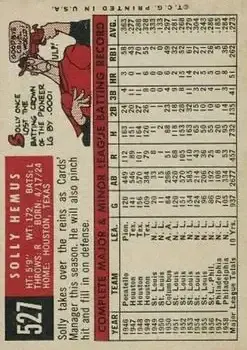 Back of Solly Hemus