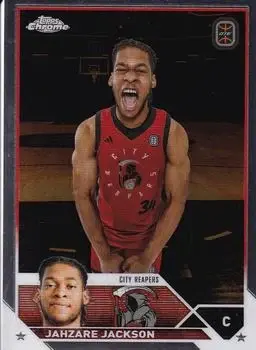 2023-24 Topps Chrome Overtime Elite #9 - Jahzare Jackson - City Reapers - Front