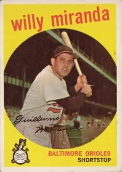 1959 Topps #540 Willie Miranda